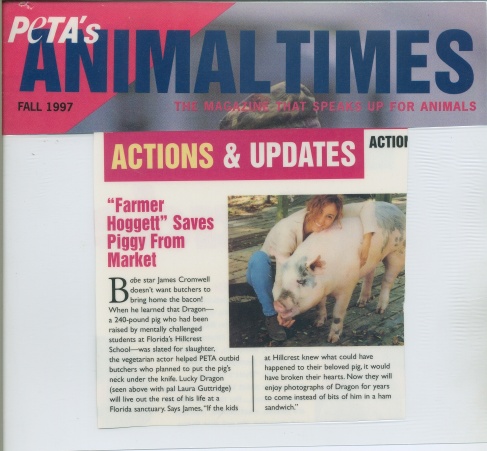 Laura Guttridge at PETA's AnimalTimes